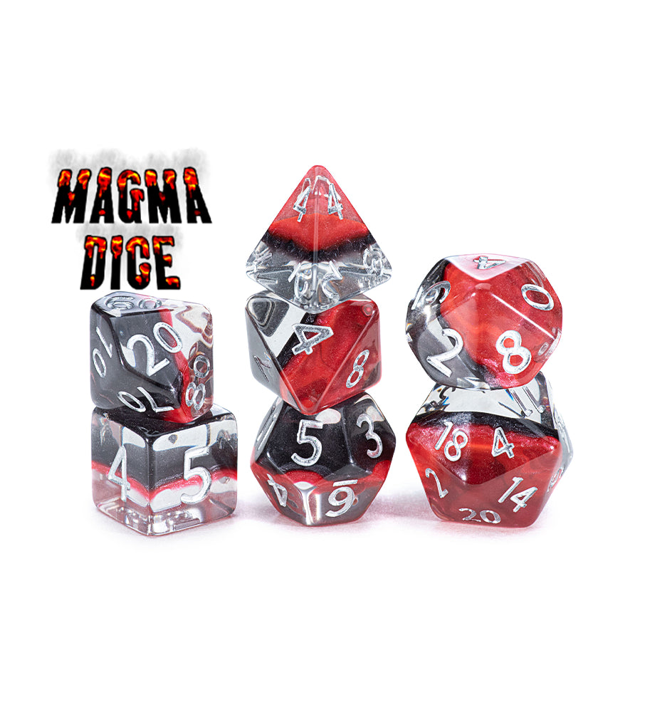 Gate Keeper Games - Eclipse Dice - 'Magma Dice' 7 Die Set