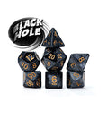 Gate Keeper Games - Mercurial Dice - 'Black Hole' 7 Die Set