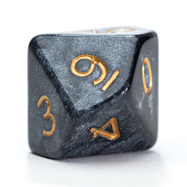 Game Keeper's Dice - Mercurial Dice - 'Black Hole' - 10d10 Dice Set