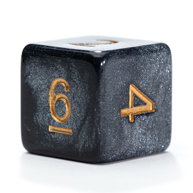 Gate Keeper Games - Mercurial Dice - 'Black Hole' - 12d6 Dice Set