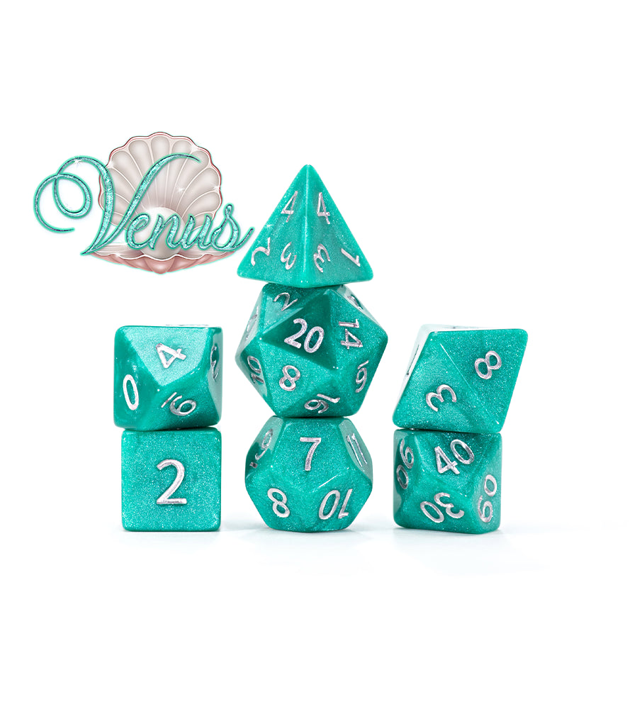 Gate Keeper Games - Mercurial Dice - 'Venus' 7 Die Set