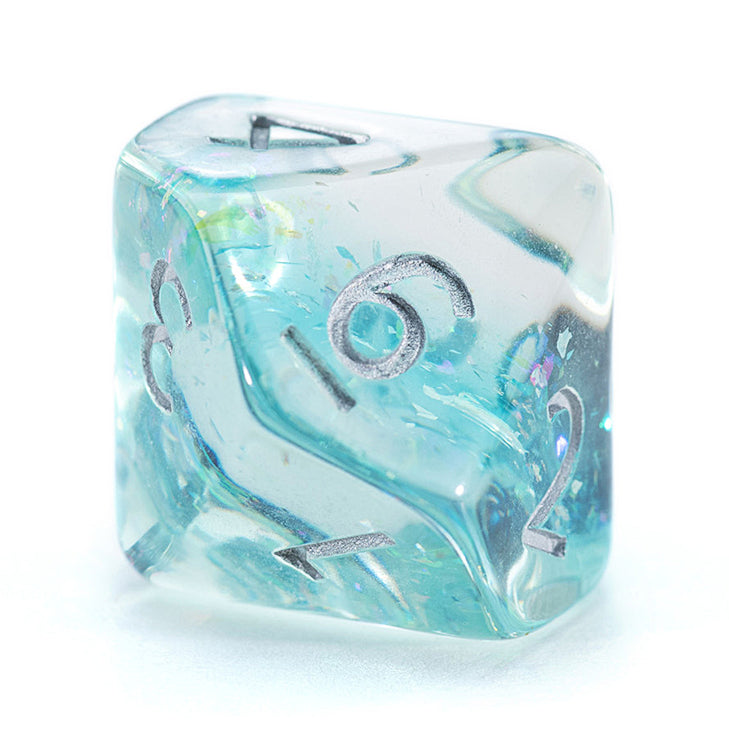 Game Keeper's Dice - Holographic Dice - 'Mermaid' - 10d10 Dice Set