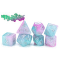 Gate Keeper Games - Aether Dice - 'Mintgenta' 7 Die Set