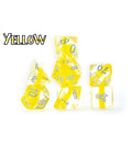 Gate Keeper Games - Neutron Dice - 'Yellow' 7 Die Set