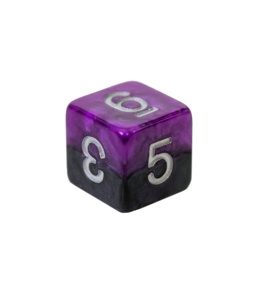 Gate Keeper Games - Halfsies Dice - 'Panther' - 12d6 Dice Set