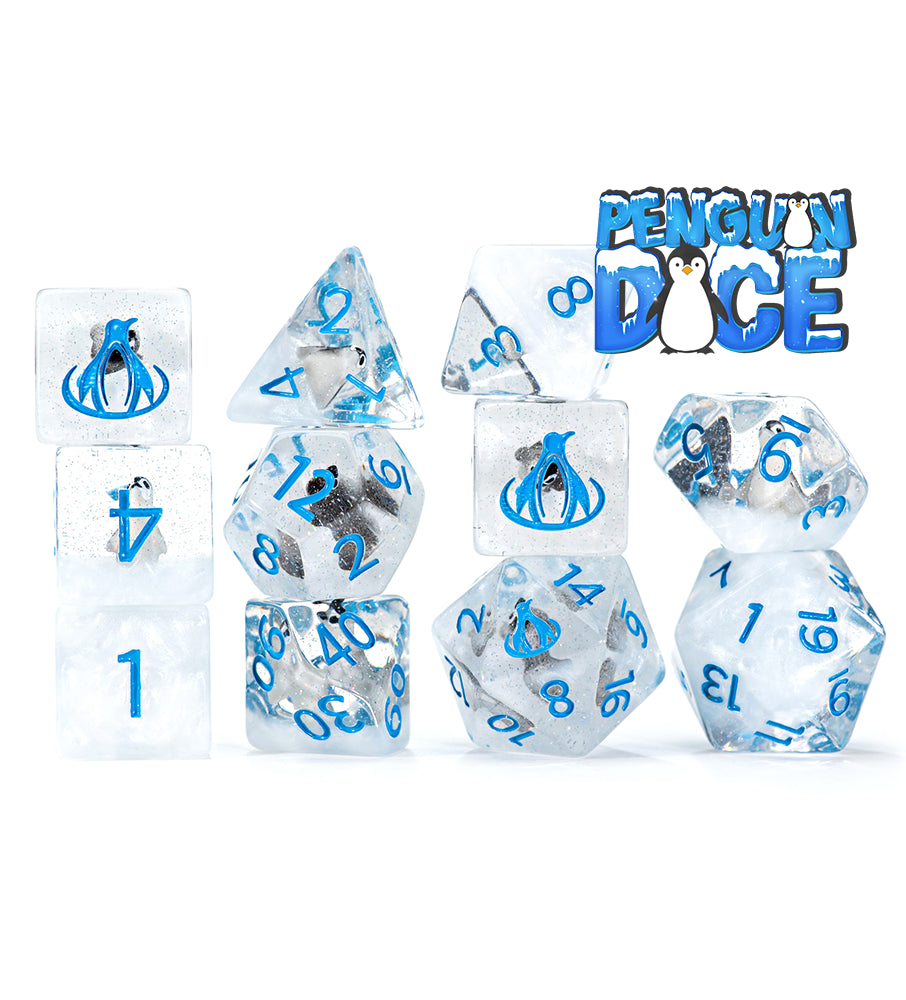 Gate Keeper Games - Inclusion Dice - 'Penguin Dice' - 11 Die Set