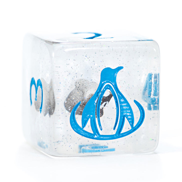 Gate Keeper Games - Inclusion Dice - 'Penguin Dice' - 12d6 Dice Set