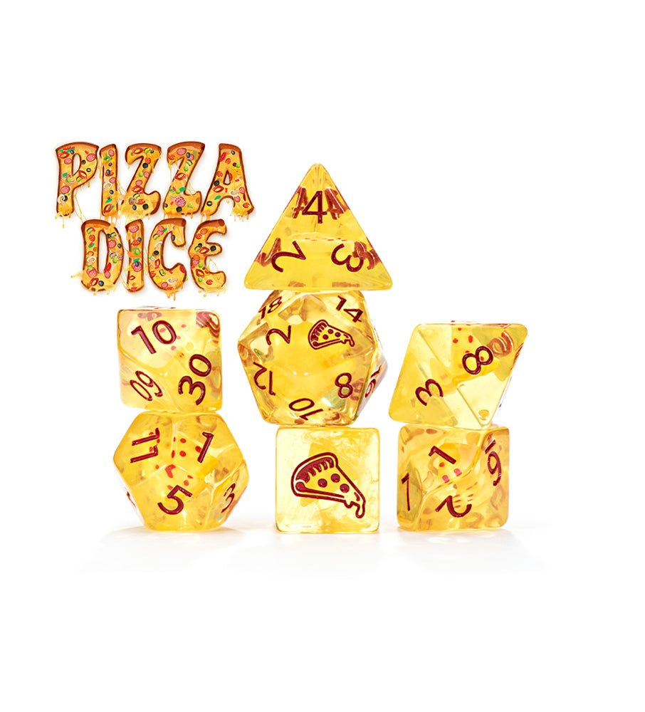 Gate Keeper Games - Inclusion Dice - 'Pizza Dice' 7 Die Set