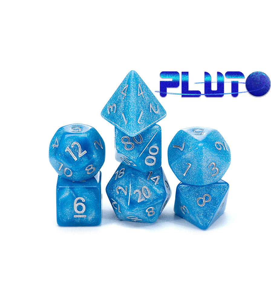 Gate Keeper Games - Mercurial Dice - 'Pluto' 7 Die Set