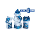 Gate Keeper Games - Halfsies Dice - 'Police Box' 7 Die Set