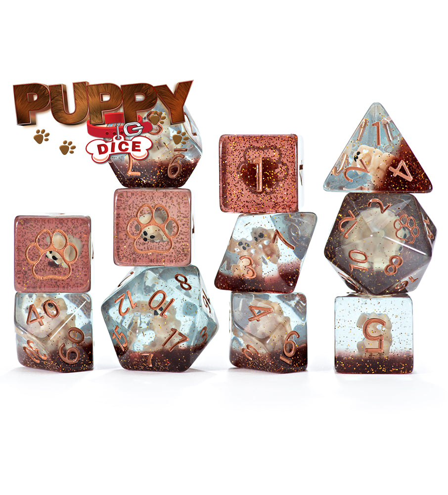 Gate Keeper Games - Inclusion Dice - 'Puppy Dice' - 11 Die Set