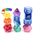 Gate Keeper Games - Sui Generis Dice - 'Rainbow' - 11 Die Set
