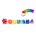 Gate Keeper Games - Sui Generis Dice - 'Rainbow' 7 Die Set