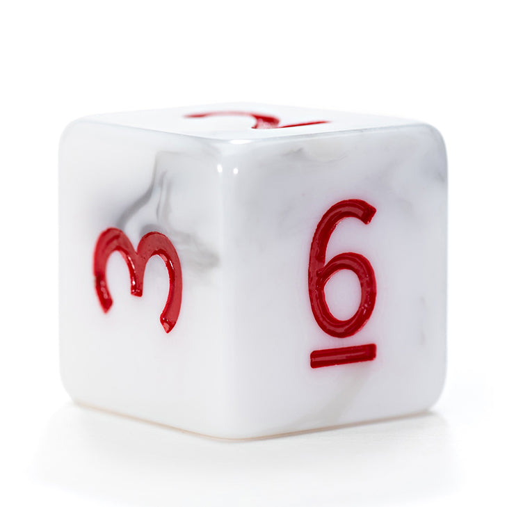 Gate Keeper Games - Alea Simplex Dice - 'Roman Marble' - 12d6 Dice Set