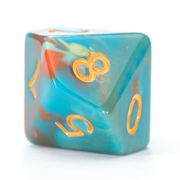 Game Keeper's Dice - Van Gogh Dice - 'Self Portrait' - 10d10 Dice Set
