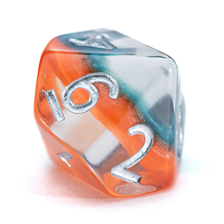 Game Keeper's Dice - Eclipse Dice - 'Solar Eclipse' - 10d10 Dice Set