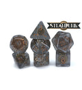 Gate Keeper Games - Inclusion Dice - 'Steampunk' 7 Die Set