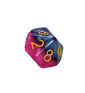 Game Keeper's Dice - Halfsies Dice - 'The Court Jester' - 10d10 Dice Set