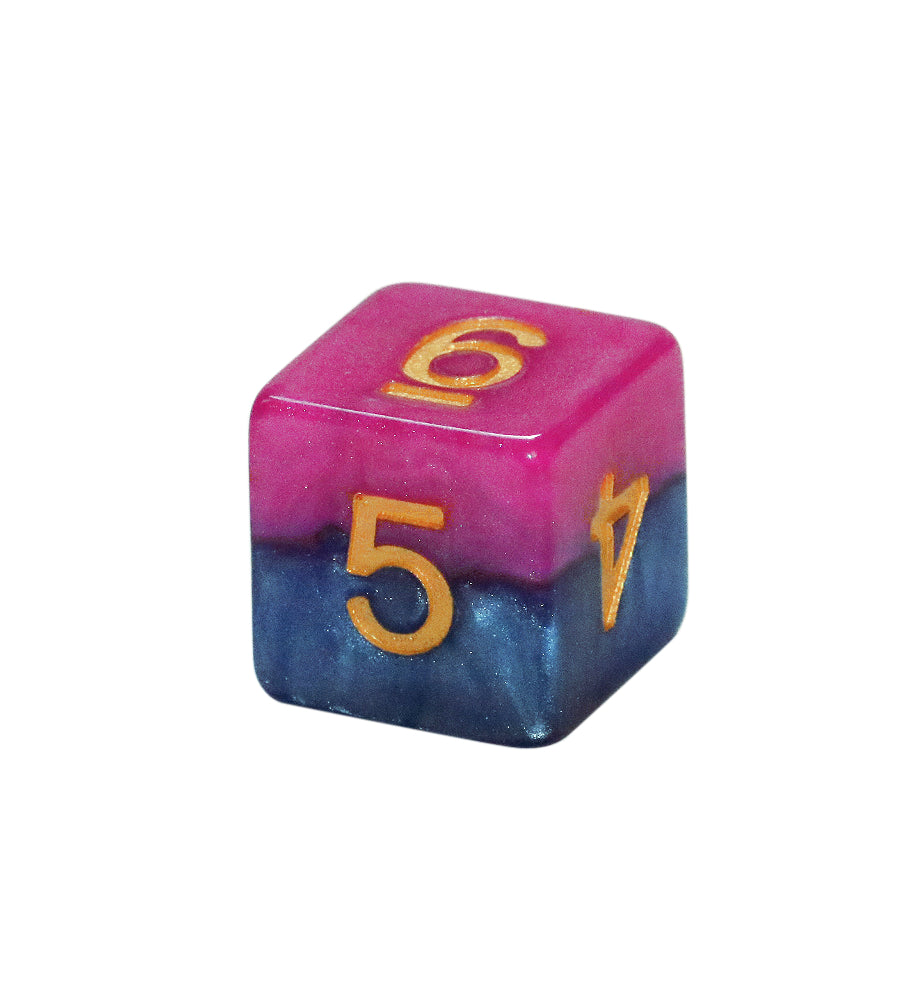Gate Keeper Games - Halfsies Dice - 'The Court Jester' - 12d6 Dice Set