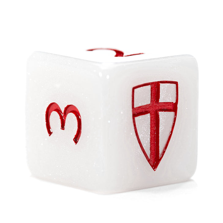 Gate Keeper Games - Alea Simplex Dice - 'The Pure Knight' - 12d6 Dice Set