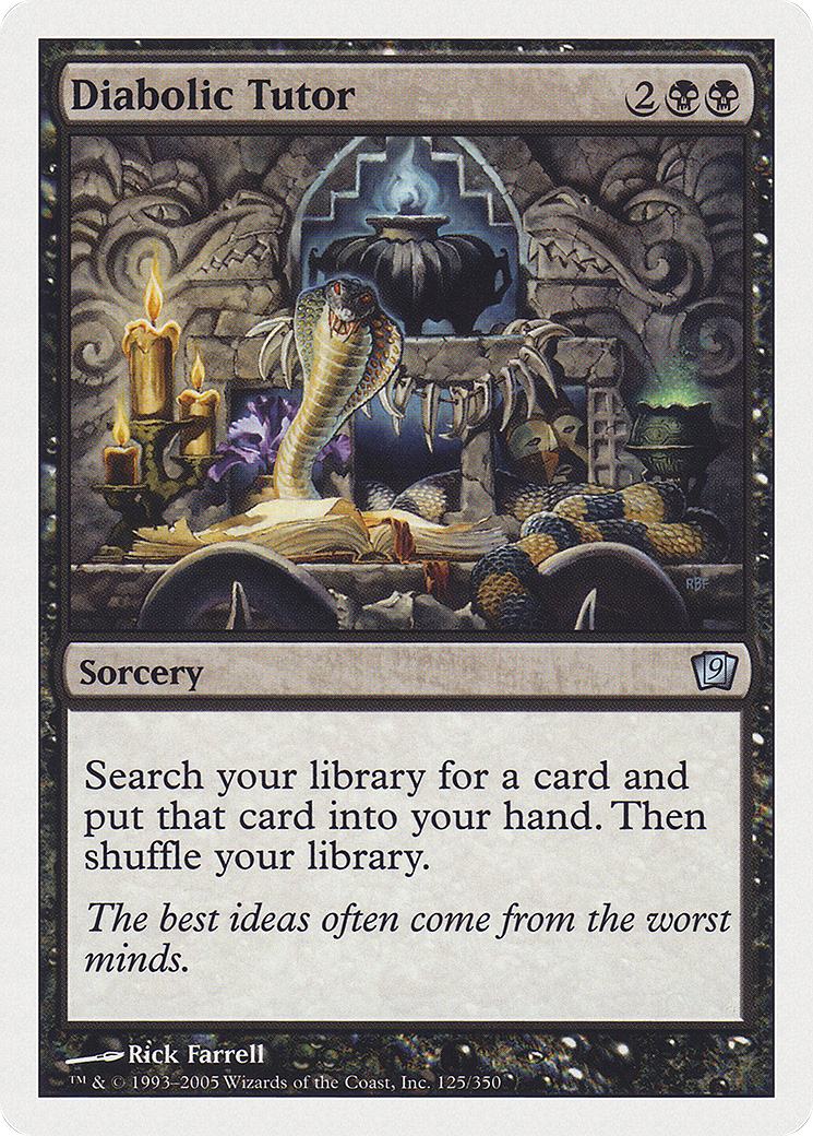 Diabolic Tutor (9ED-125) [9th Edition]