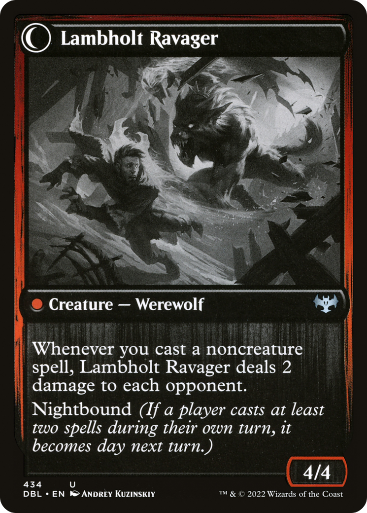 Lambholt Raconteur (DBL-434) [Innistrad: Double Feature] Foil