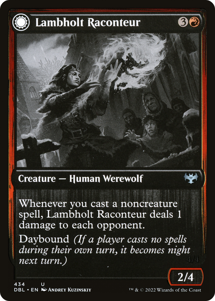 Lambholt Raconteur (DBL-434) [Innistrad: Double Feature] Foil
