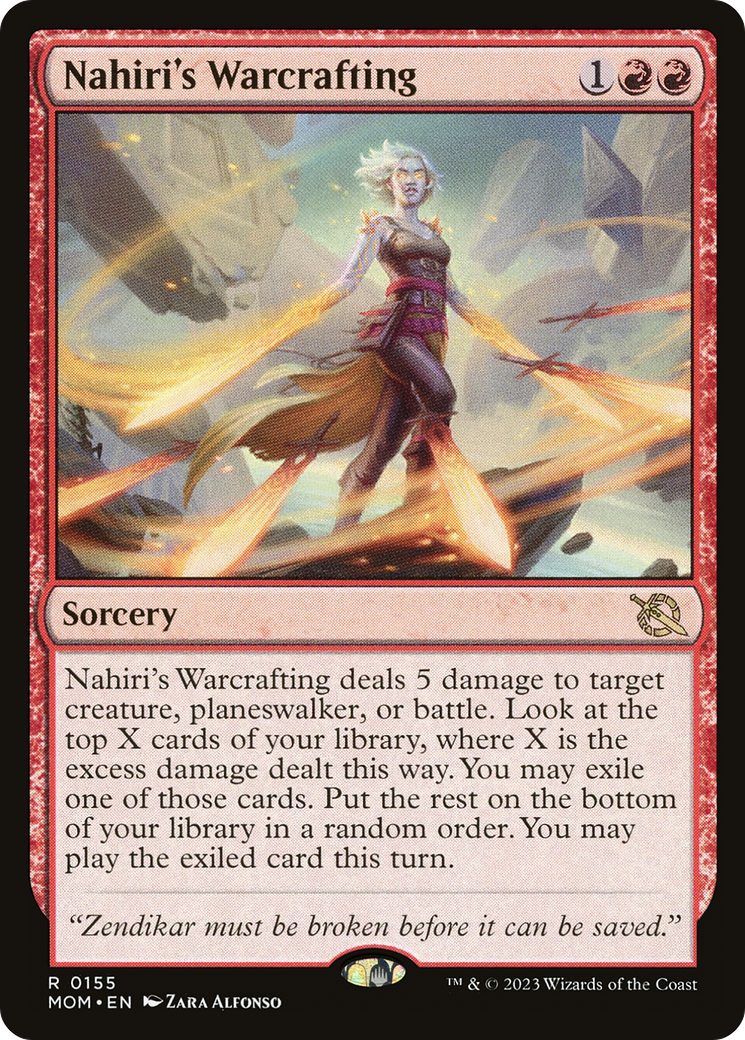 Nahiri's Warcrafting (MOM-155) [March of the Machine] Foil