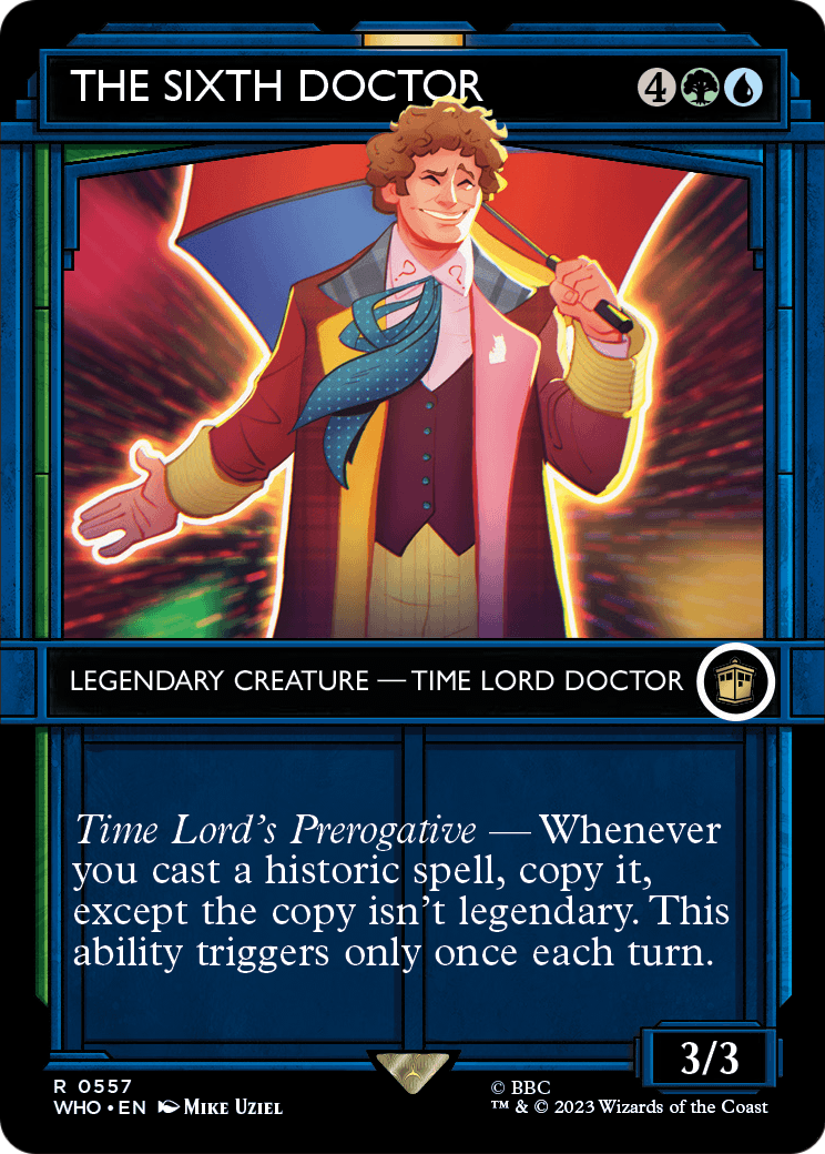 The Sixth Doctor (Showcase) (WHO-557) (Borderless) [Doctor Who]