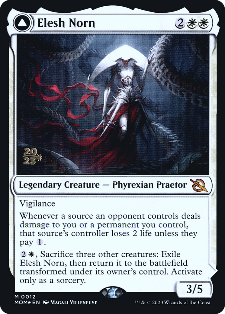 Elesh Norn (PRE-012) [March of the Machine Promos] Foil