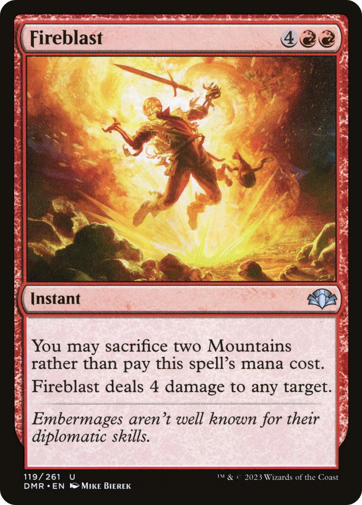 Fireblast (DMR-119) [Dominaria Remastered] Foil