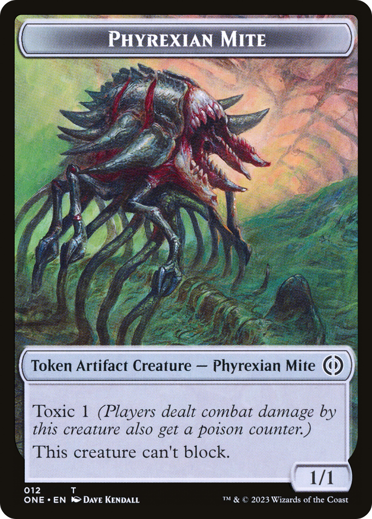 Phyrexian Mite (TONE-012) [Phyrexia: All Will Be One Tokens]