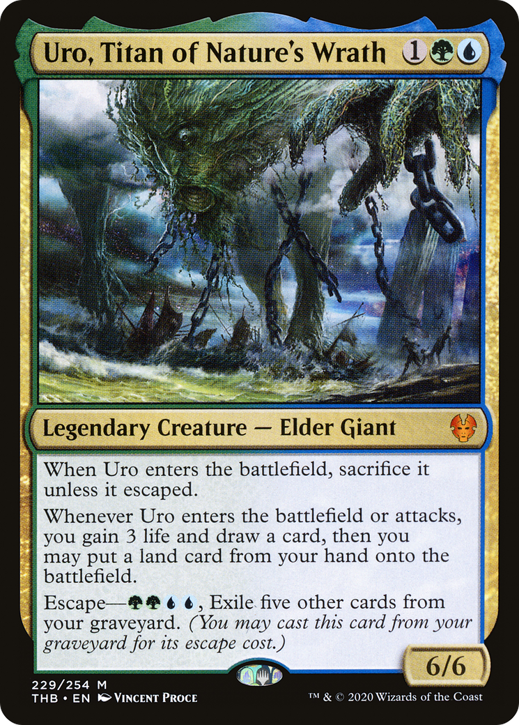 Uro, Titan of Nature's Wrath (THB-229) [Theros Beyond Death] Foil