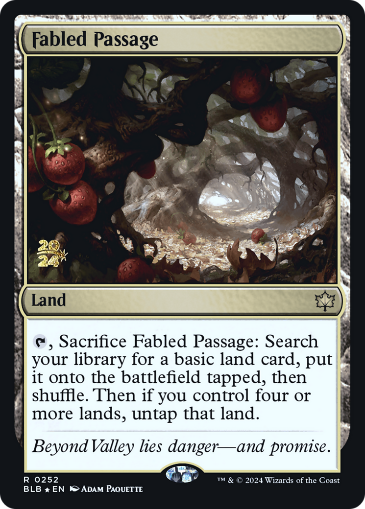 Fabled Passage (PRE-252) [Bloomburrow Promos] Foil