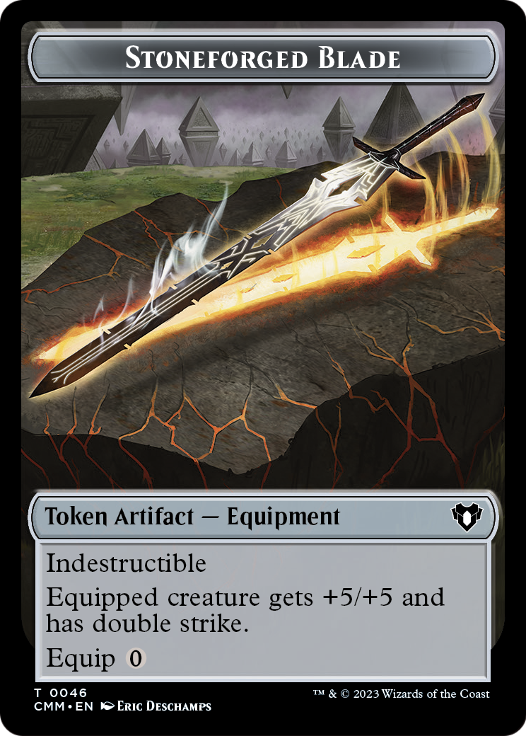 Stoneforged Blade (TCMM-046) [Commander Masters Tokens]