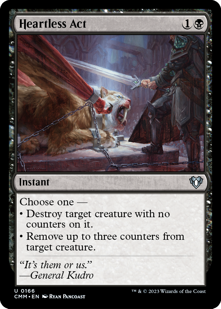 Heartless Act (CMM-166) [Commander Masters] Foil