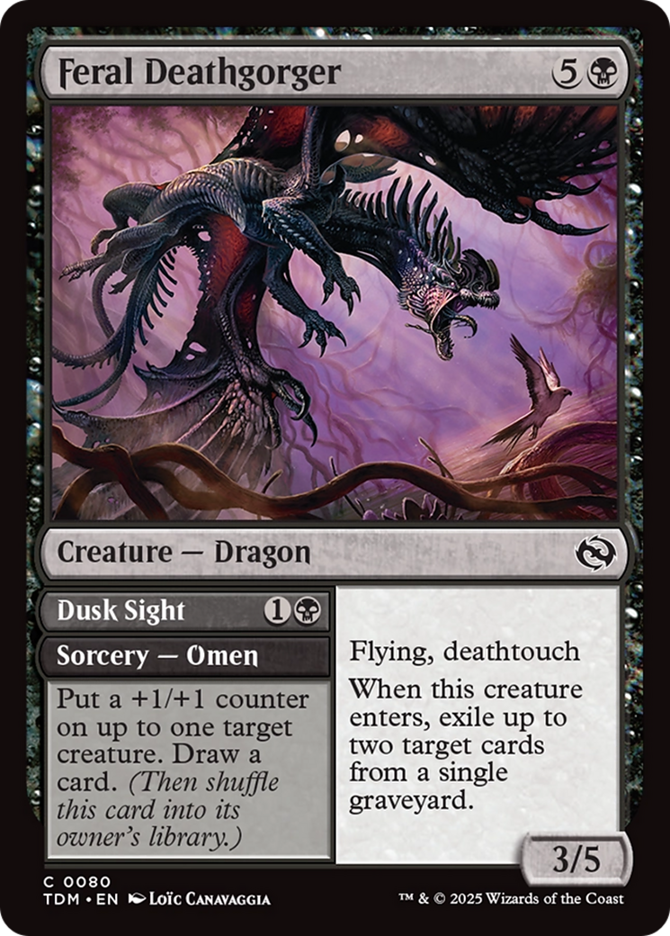 Feral Deathgorger (TDM-080) [Tarkir: Dragonstorm] Foil