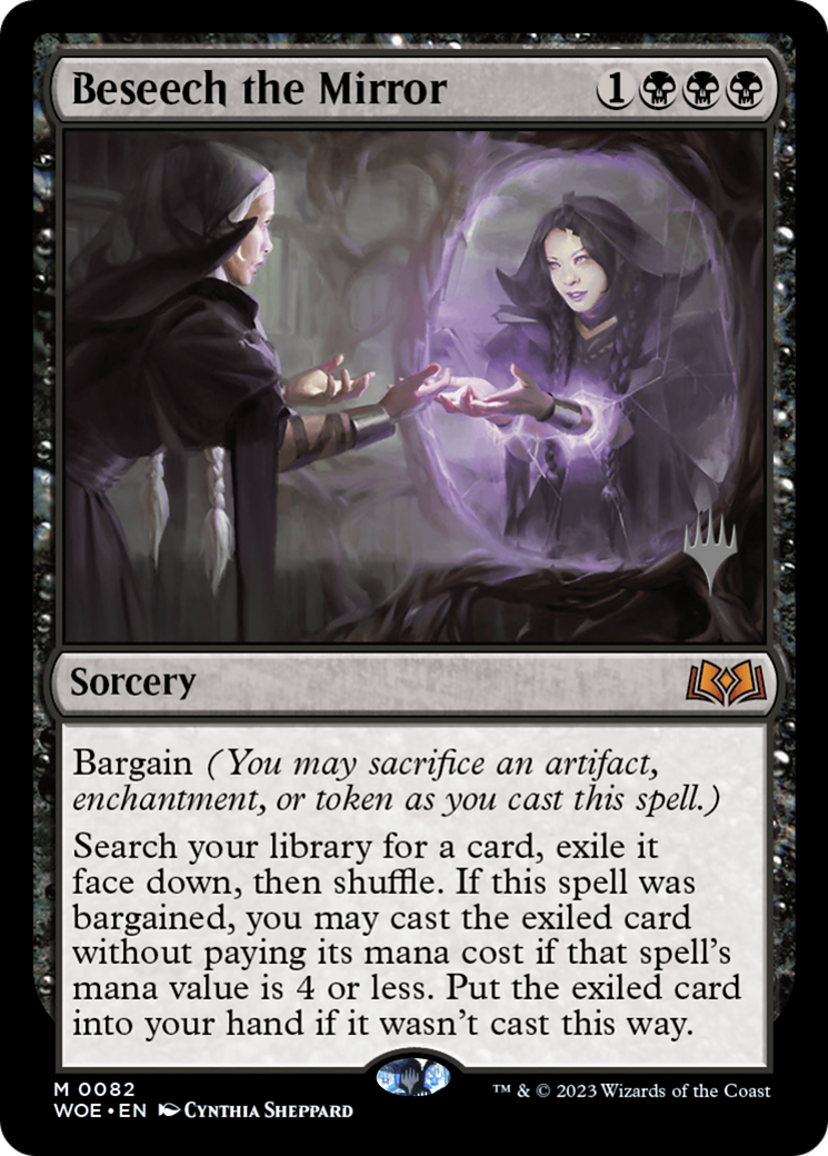 Beseech the Mirror (PPWOE-082) [Promo Pack: Wilds of Eldraine Promos] Foil