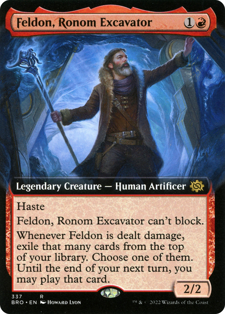 Feldon, Ronom Excavator (Extended Art) (BRO-337) [The Brothers' War] Foil