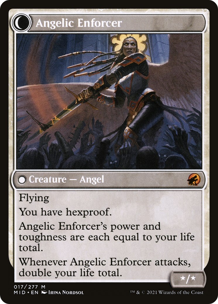 Enduring Angel (MID-017) [Innistrad: Midnight Hunt]
