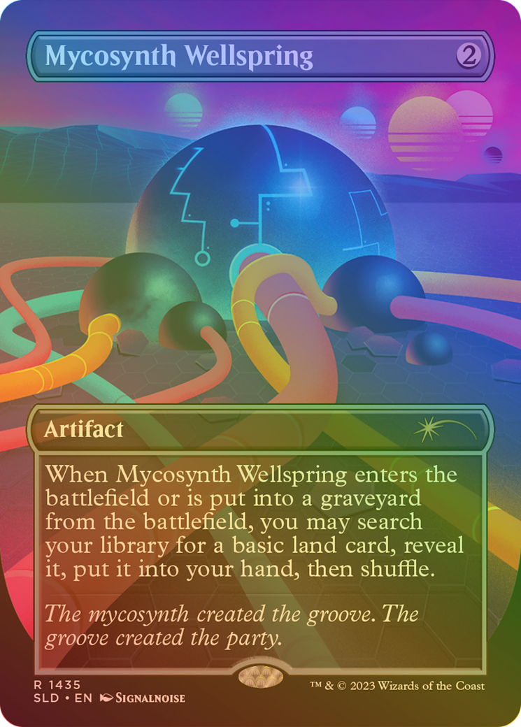 Mycosynth Wellspring (Rainbow Foil) (SLD-1435) (Borderless) [Secret Lair Drop] Foil