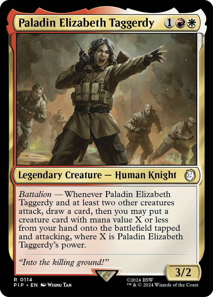 Paladin Elizabeth Taggerdy [Universes Beyond: Fallout]