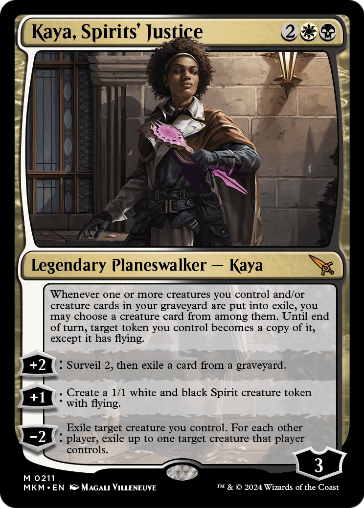 Kaya, Spirits' Justice (MKM-211) [Murders at Karlov Manor] Foil
