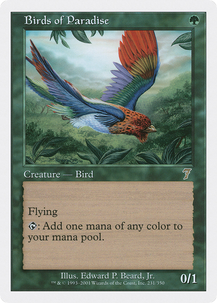 Birds of Paradise (7ED-231) [7th Edition] Foil