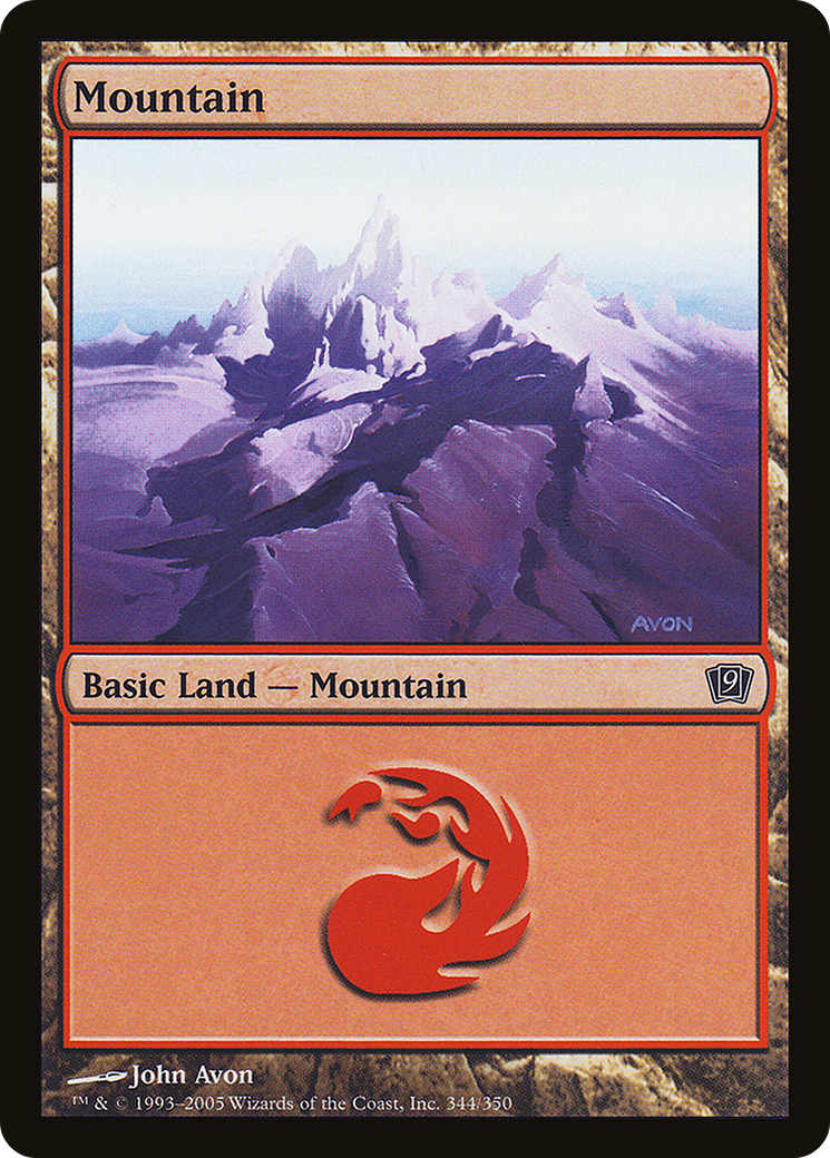 Mountain (9ED-344) [9th Edition] Foil