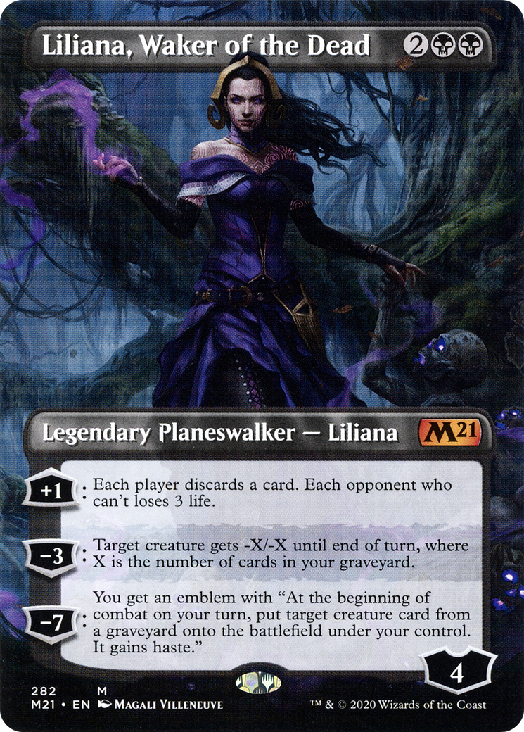 Liliana, Waker of the Dead (Borderless) (M21-282) [Core Set 2021]