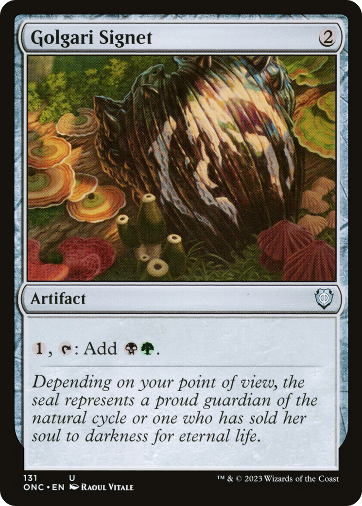 Golgari Signet (ONC-131) [Phyrexia: All Will Be One Commander]