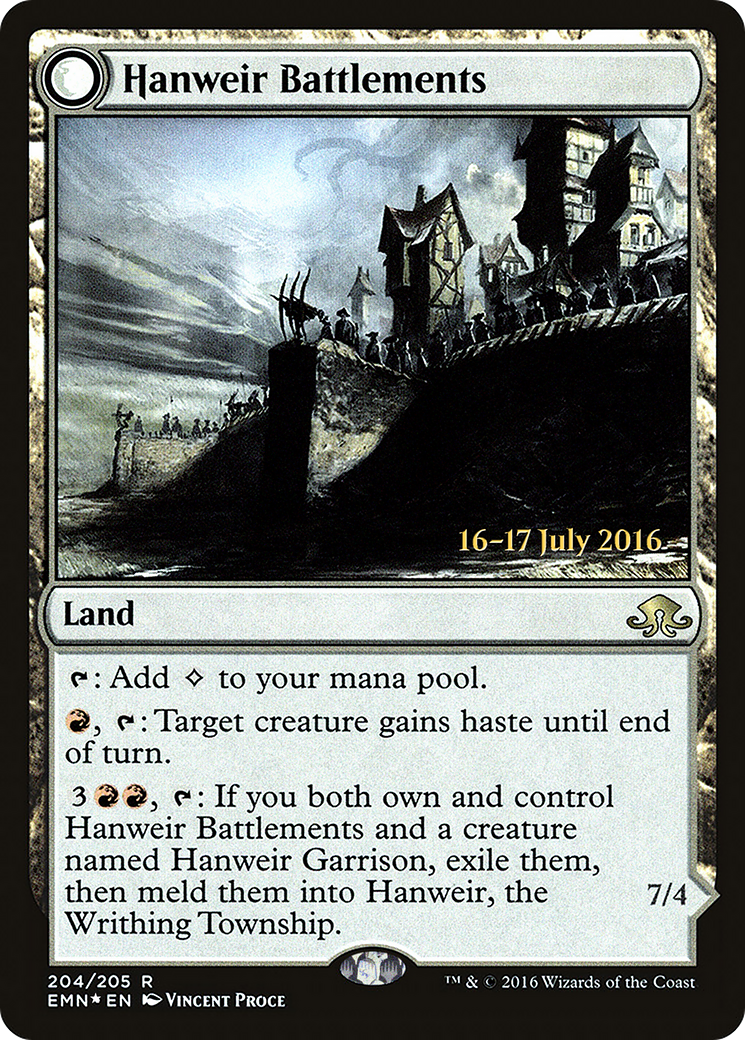 Hanweir Battlements (PRE-204) [Eldritch Moon Promos] Foil