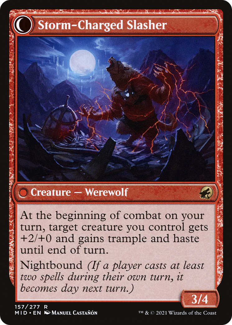 Reckless Stormseeker (MID-157) [Innistrad: Midnight Hunt] Foil