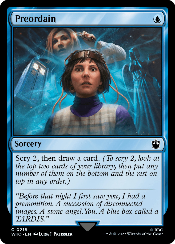 Preordain (WHO-218) [Doctor Who] Foil